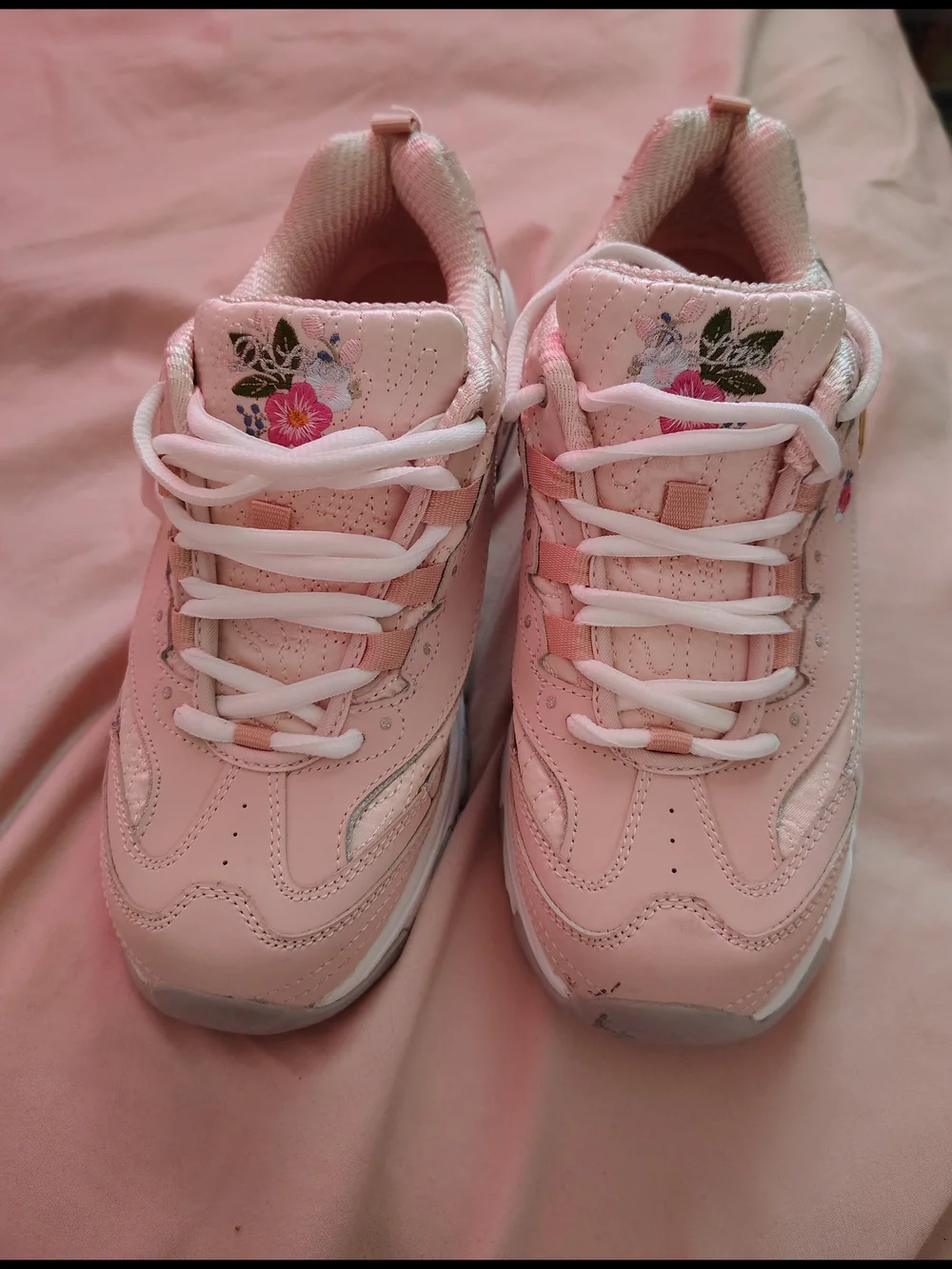 Skechers Women's Pink Floral D'Lites